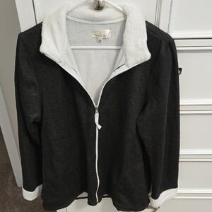 Cuddl Duds Soft White Fleece Top